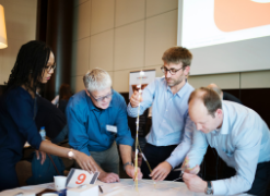 team building during Mersen Nex comer event 