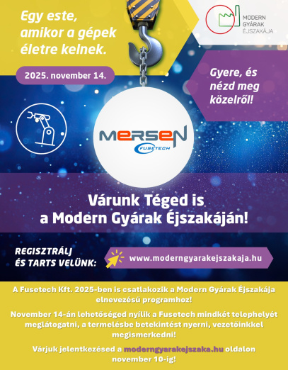 Modern Gyárak Éjszakája rendezvény